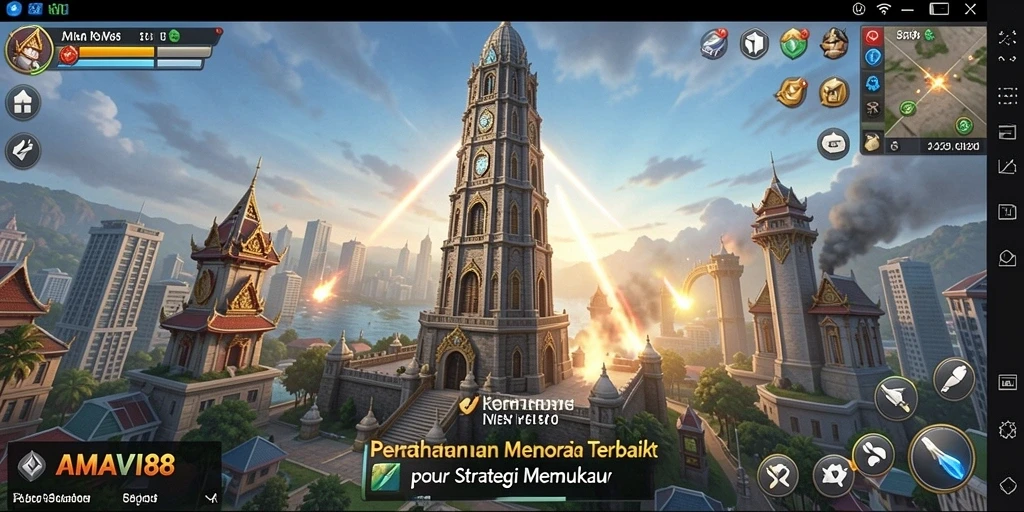 Gameplay seru dan menegangkan di AMAVI88 Tower Defense.