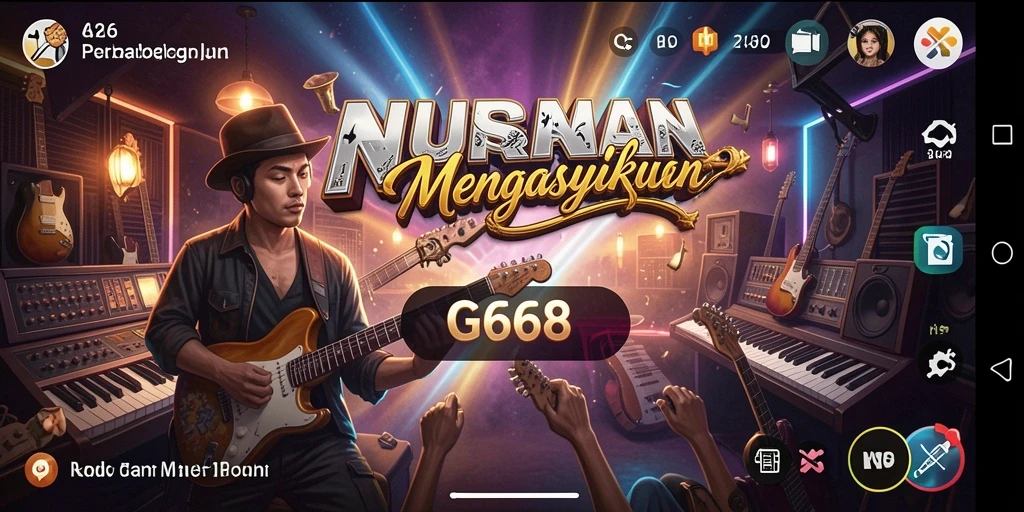 Tampilan gameplay G668 yang mendebarkan dan penuh warna.