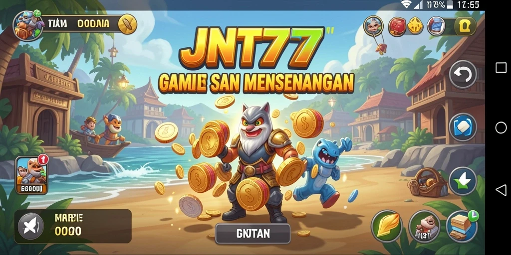 Tampilan gameplay JNT777 yang seru dan menarik.