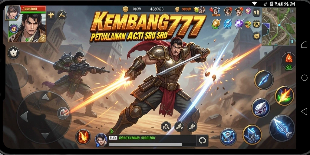 Tangkapan layar dari gameplay aksi KEMBANG777 yang mendebarkan.
