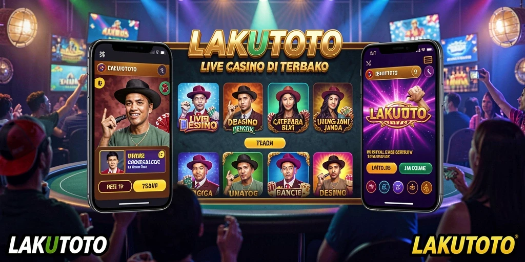 Tampilan gameplay Live Casino yang menarik dan interaktif di LAKUTOTO.