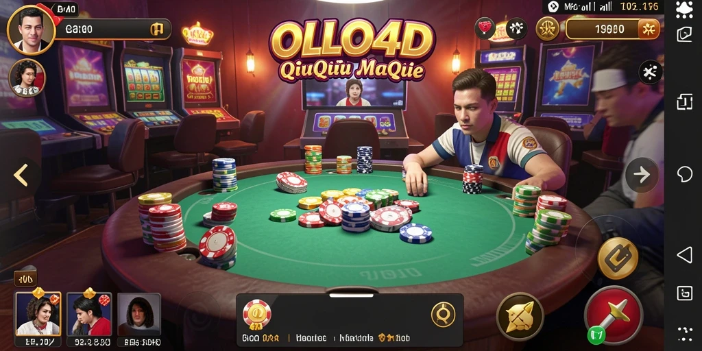 Tampilan gameplay seru dalam OLLO4D yang menghadirkan QiuQiu.