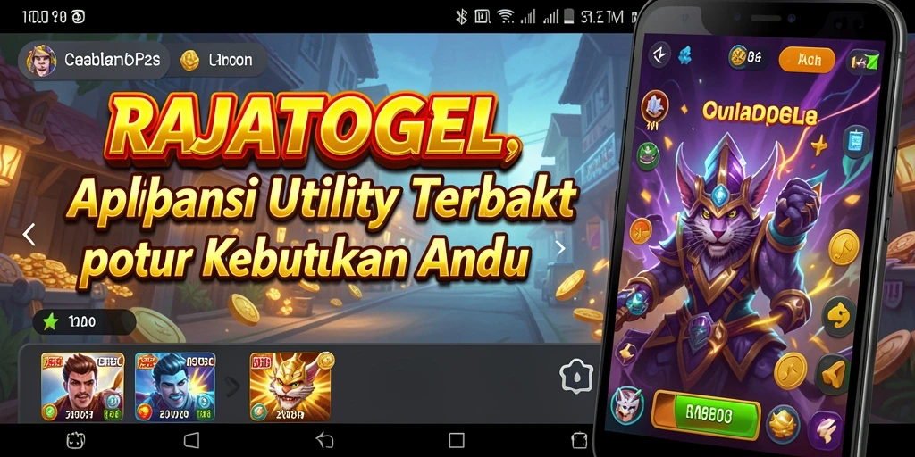 Tampilan antarmuka utama RAJATOGEL yang user-friendly dan menarik.