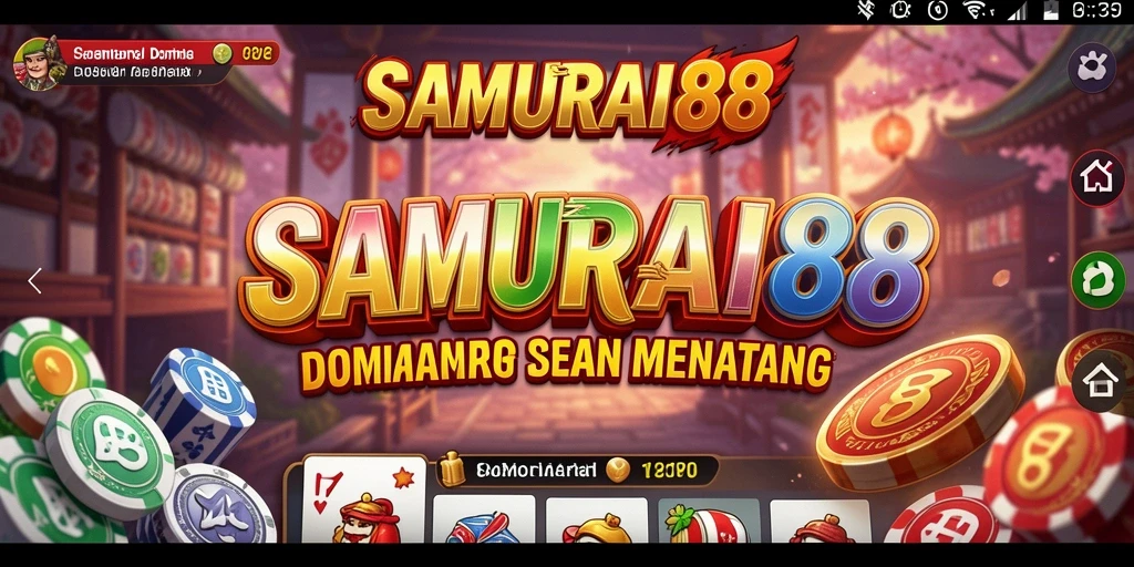 Tampilan gameplay seru di SAMURAI88 yang menampilkan Domino.