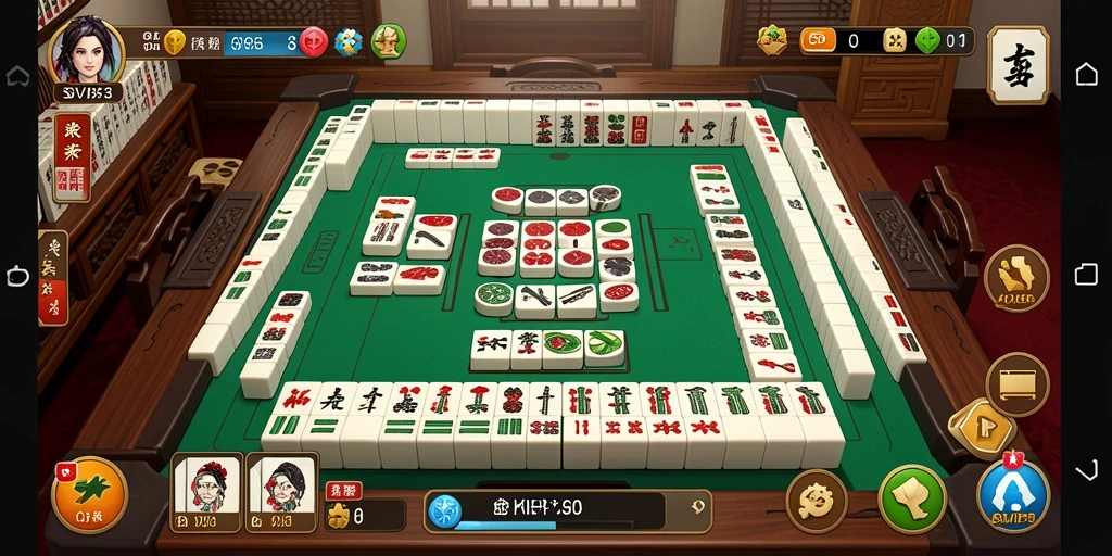 Tangkapan layar SVIP3 menampilkan gameplay Mahjong yang seru dan menarik.