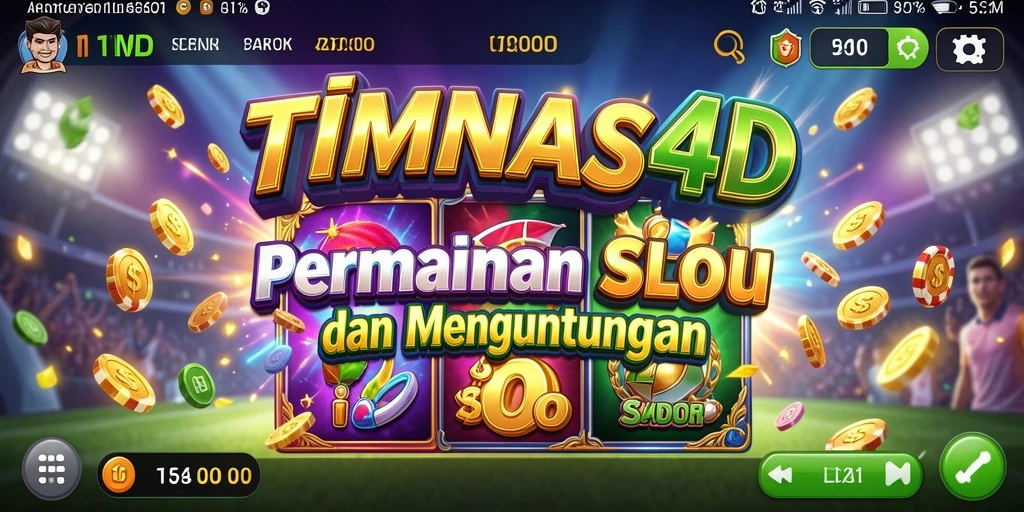 Screenshot dari gameplay menegangkan TIMNAS4D.