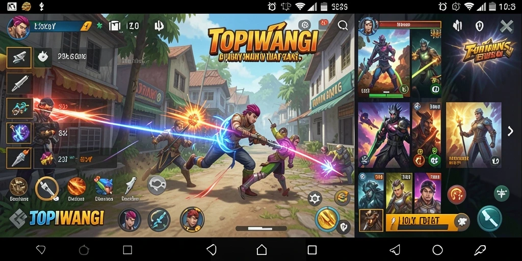 Tampilan antarmuka utama aplikasi TOPIWANGI yang user-friendly.