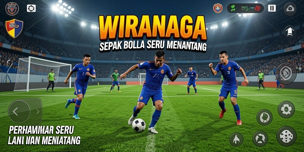 Tampilan menakjubkan dari gameplay <strong>WIRANAGA</strong> yang memikat saat di lapangan.