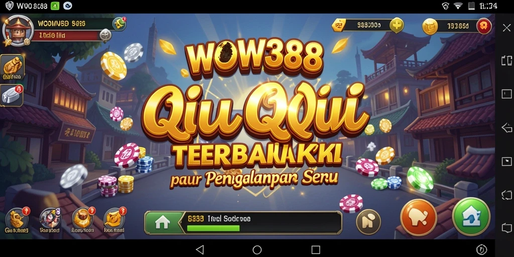 Tampilan gameplay seru dari WOW388 yang menghadirkan QiuQiu.