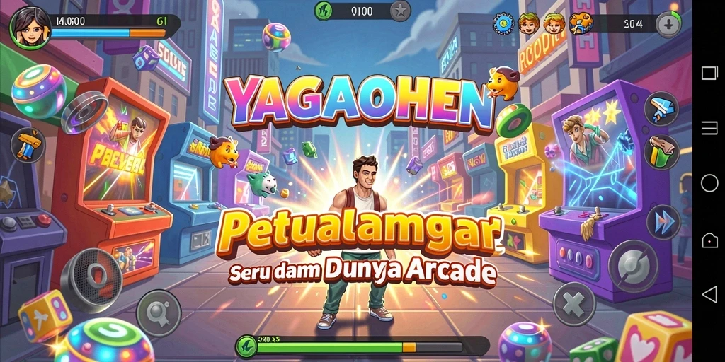 Screenshot gameplay YAGAOHEN yang penuh aksi dan keseruan.